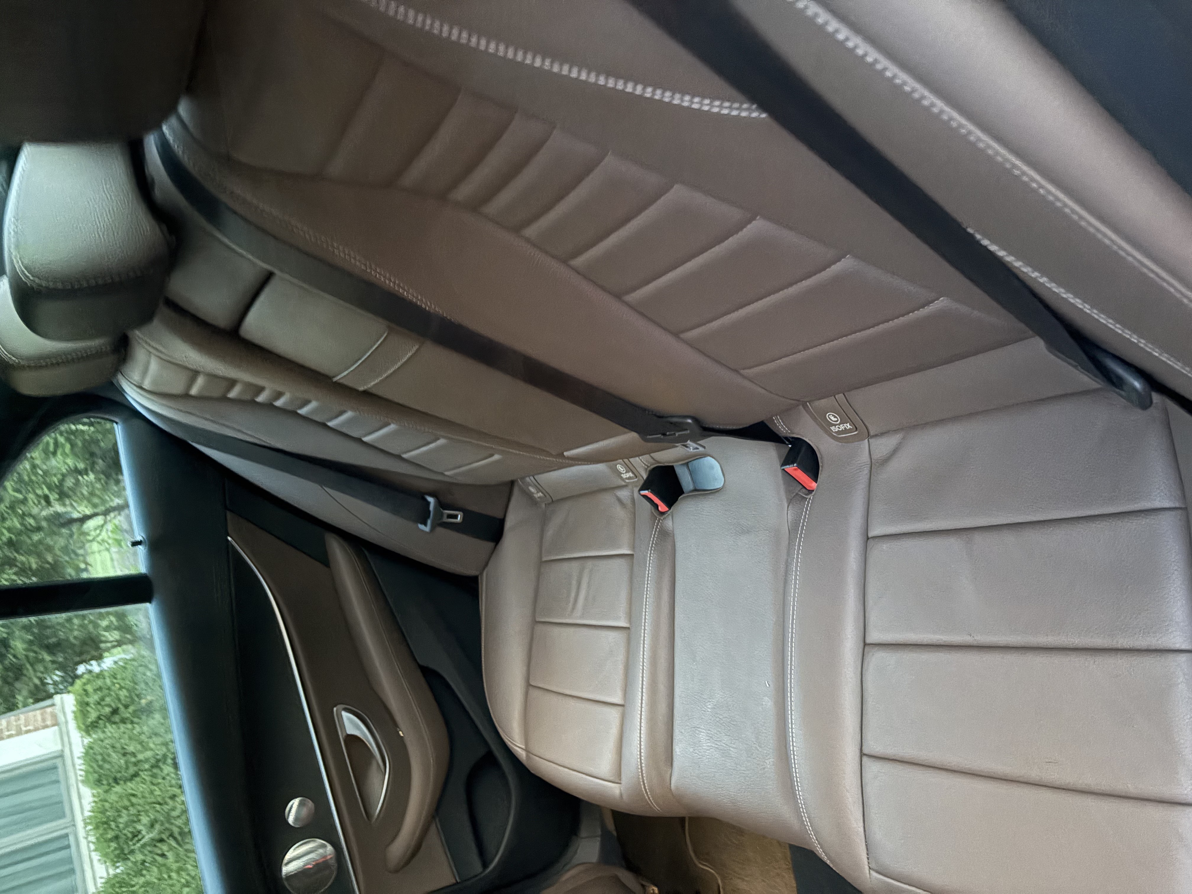 Mercedes E350 rear seats