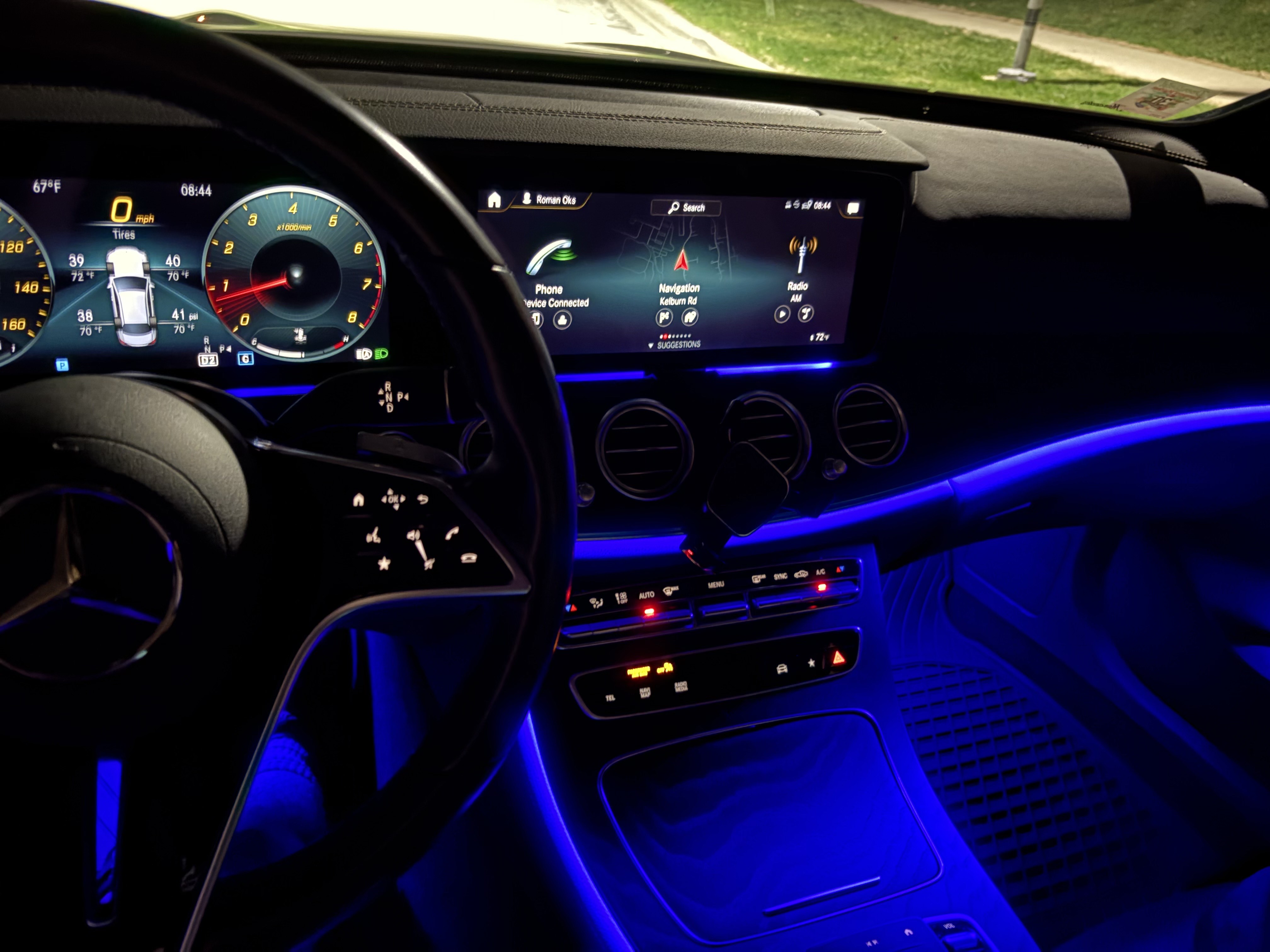 Mercedes E350 ambient lighting